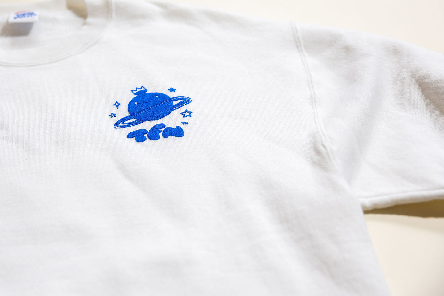 TFN Upcycled Sweatshirt - White Collection